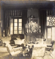 Interiér zámku počátkem 20. století