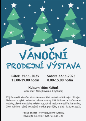 Vánoční prodejní výstava - Květuš