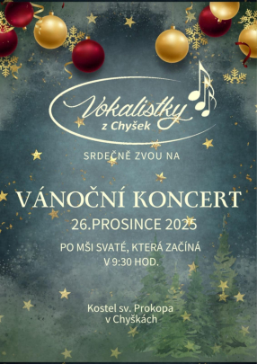 Pozvánka na "Vánoční koncert"