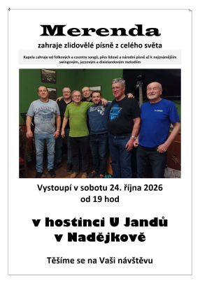 Pozvánka na koncert - Merenda
