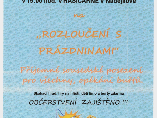 Rozloučení s prázdninami
