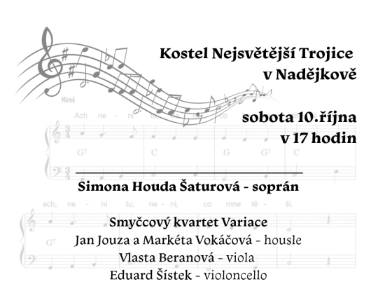 Koncert v kostele Nejsvětější Trojice v Nadějkově