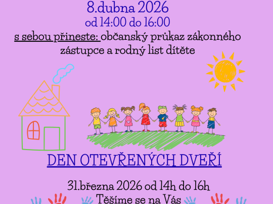 Zápis do MŠ Nadějkov