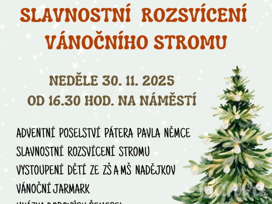 Rozsvícení vánočního stromu